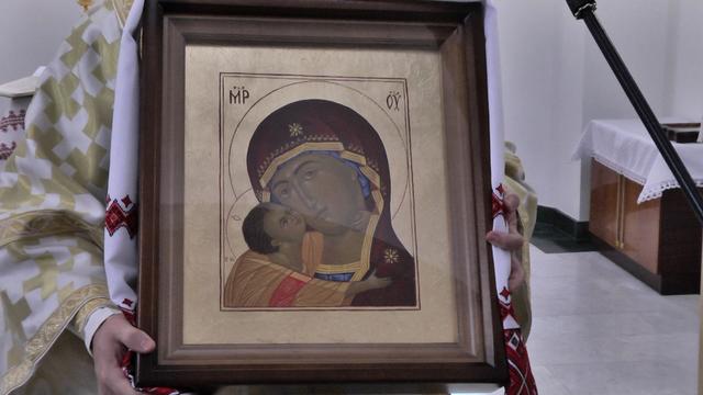 Ікону Пресвятої Богородиці «Надія молоді» новоосвяченому храму в Ірпіні подарував Глава УГКЦ