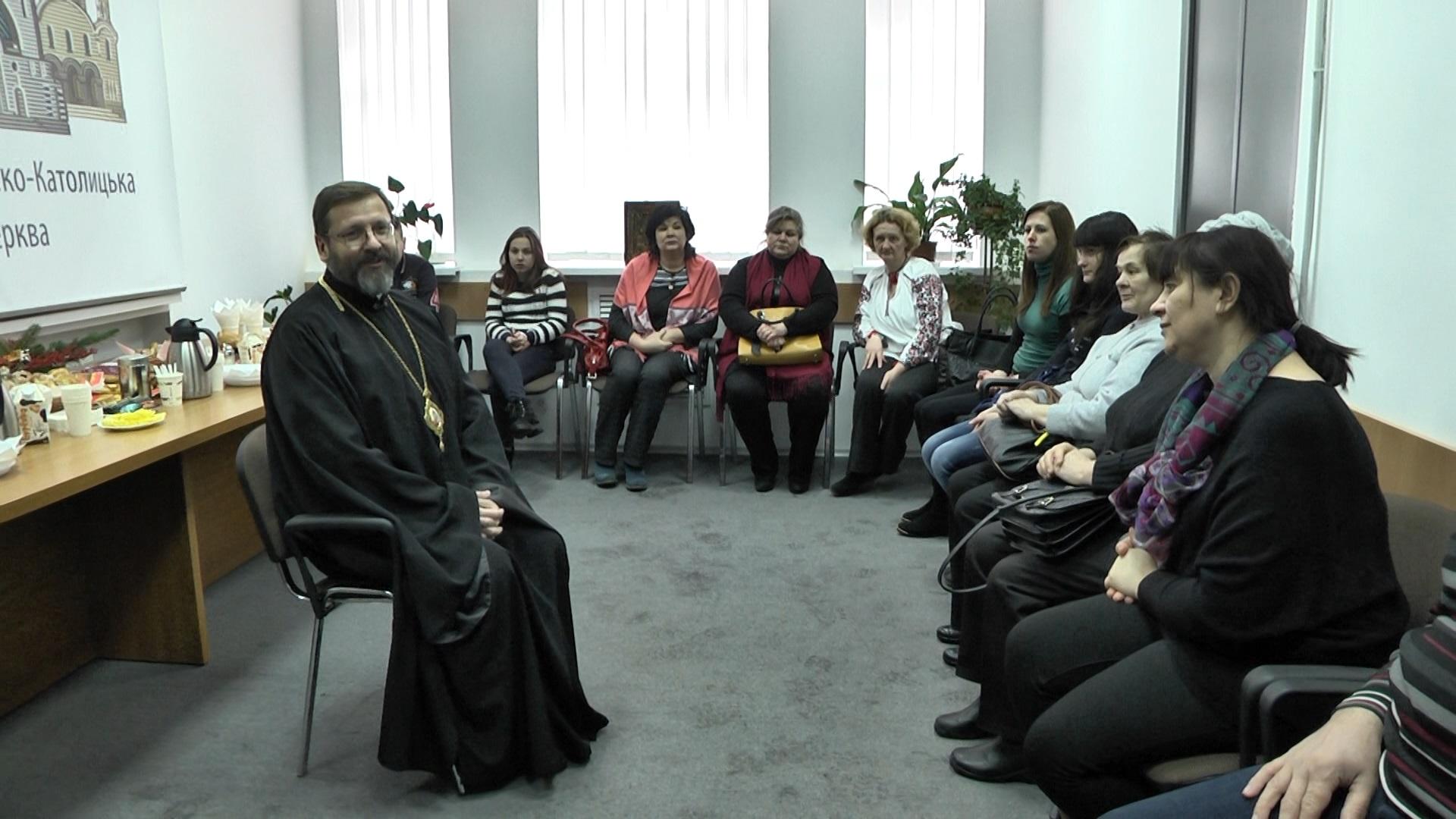 Блаженніший Святослав зустрівся з родичами героїв Небесної сотні 