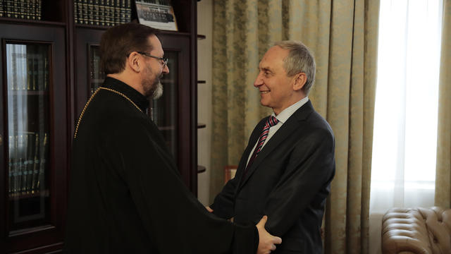 Блаженніший Святослав зустрівся зі звільненим з полону українським вченим